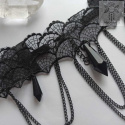 Choker kolia pajęczynowy spider web goth gothic Halloween