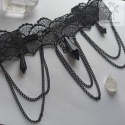 Choker kolia pajęczynowy spider web goth gothic Halloween
