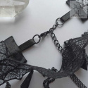 Choker kolia pajęczynowy spider web goth gothic Halloween