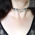 Choker witch talizman amulet pentagram kamienie