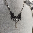 Naszyjnik Crystal Bat Nietoperz kryształ górski