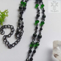 Naszyjnik Emerald Bat Szmaragd Nilu goth gothic Halloween