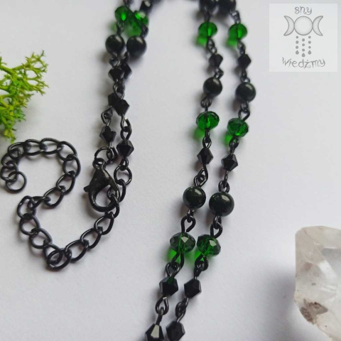Naszyjnik Emerald Bat Szmaragd Nilu goth gothic Halloween Naszyjnik Emerald Bat Szmaragd Nilu goth gothic Halloween