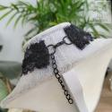 Choker kolia Lace Cross krzyż kryształki