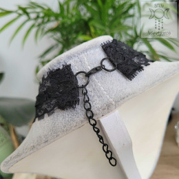 Choker kolia Lace Cross krzyż kryształki