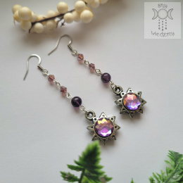 Kolczyki Amethyst Sun ametyst