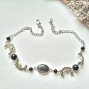 Choker Naszyjnik Fantasy Moon onyks księżyc