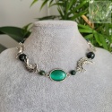 Choker Naszyjnik Fantasy Moon agat indyjski księżyc