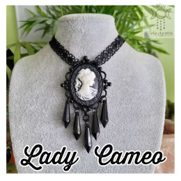 Choker kolia naszyjnik Lady Cameo