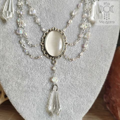 Kolia Crystal Clear kryształki goth gothic victorian Kolia Crystal Clear kryształki goth gothic victorian
