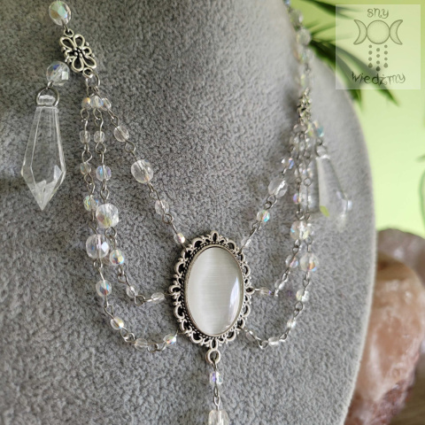 Kolia Crystal Clear kryształki goth gothic victorian Kolia Crystal Clear kryształki goth gothic victorian