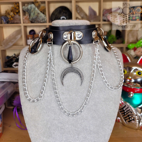 Obroża Lunula choker Moon księżyc Obroża Lunula choker Moon księżyc