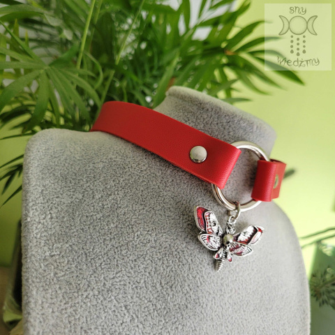 Obroża naszyjnik choker Bloody Moth Obroża naszyjnik choker Bloody Moth