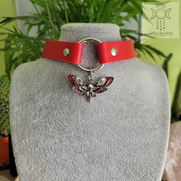 Obroża naszyjnik choker Bloody Moth