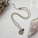 Naszyjnik Panna zodiakalny znak zodiaku tygrysie oko basic