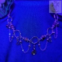 Choker Lumina Yooperlite hematyt księżyc moon