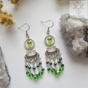 Kolczyki Green Fox hematyt lis