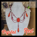 Kolia Crystal Red Black kryształki goth gothic victorian