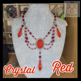 Kolia Crystal Red Black kryształki goth gothic victorian