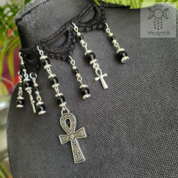 Kolia Ankh Cross choker krzyż Egipt Egipski Piramidy