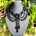 Kolia Classic Goth Black gotycka kolia czarna gothic witch victorian choker naszyjnik