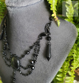 Kolia Crystal Black Kryształki gotycka victorian