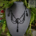 Kolia Crystal Black Kryształki gotycka victorian