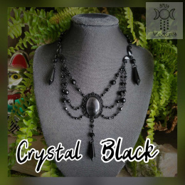 Kolia Crystal Black Kryształki gotycka victorian