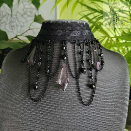 Kolia Lace Crystal kryształki goth gothic