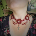 Kolia Marianna burgungowa Bordo krwawa Bloody krzyże cross