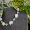 Naszyjnik choker Fiorina opalit kwiaty kwiatki floral fairy