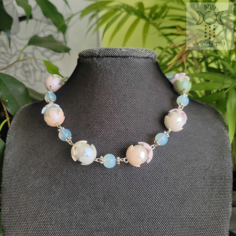 Naszyjnik choker Fiorina opalit kwiaty kwiatki floral fairy Naszyjnik choker Fiorina opalit kwiaty kwiatki floral fairy