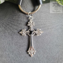 Obroża Gothic Cross naszyjnik choker