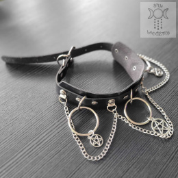 Obroża Pentagram naszyjnik choker