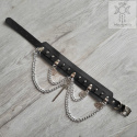 Obroża choker Sword ćwieki spike pentagram