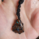 Opal Boulder naszyjnik makrama makramowy