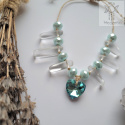 Bransoletka Crystal Love kryształ górski makrama makramowa