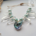 Bransoletka Crystal Love kryształ górski makrama makramowa