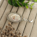 Medalion Balonik jaspis oceaniczny stal