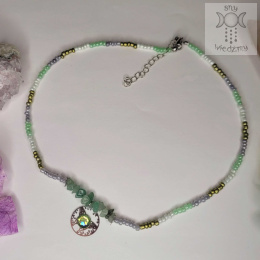 Candy Choker awenturyn stal koraliki