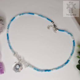Candy Choker stal kryształ górski koraliki