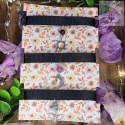 Zestaw mini chokerów ametyst czarny turmalin larimar księżyc słońce Ćma Moon moth sun