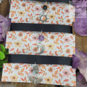 Zestaw mini chokerów ametyst czarny turmalin larimar księżyc słońce Ćma Moon moth sun