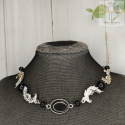 Choker Naszyjnik Fantasy Moon onyks księżyc