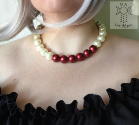 Choker Vampire Pearls perły perełki krew bloody romance Choker Vampire Pearls perły perełki krew bloody romance