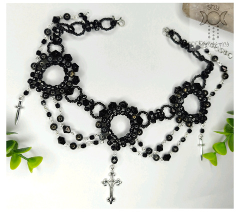 Kolia Marianna burgungowa Bordo krwawa Bloody krzyże cross Kolia Marianna burgungowa Bordo krwawa Bloody krzyże cross