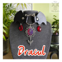 Obroża Dracul dusik choker kolia nietoperz bloody blood krew vampire wampir
