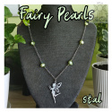 Naszyjnik Fairy Pearls stal perły naturalne słodkowodne barwione