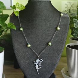 Naszyjnik Fairy Pearls stal perły naturalne słodkowodne barwione