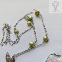 Naszyjnik Fairy Pearls stal perły naturalne słodkowodne barwione